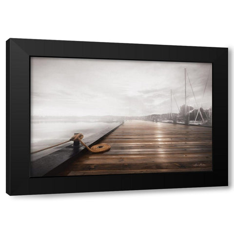 Newport Dock I Black Modern Wood Framed Art Print by Deiter, Lori