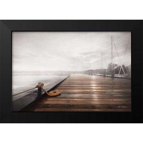 Newport Dock I Black Modern Wood Framed Art Print by Deiter, Lori