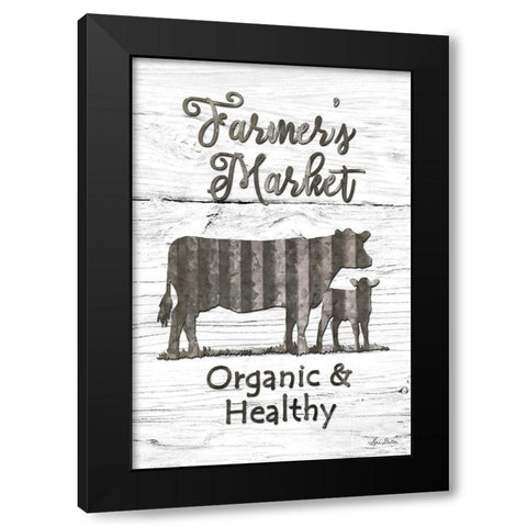Farmers Market Black Modern Wood Framed Art Print by Deiter, Lori