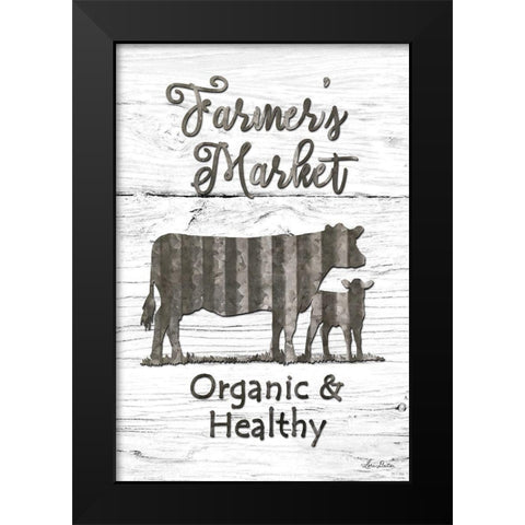 Farmers Market Black Modern Wood Framed Art Print by Deiter, Lori