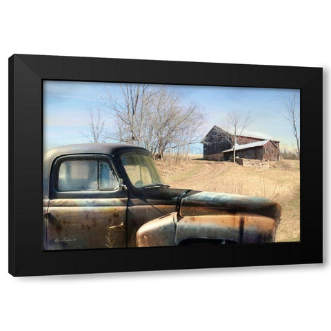 Hebe Hillside Black Modern Wood Framed Art Print with Double Matting by Deiter, Lori