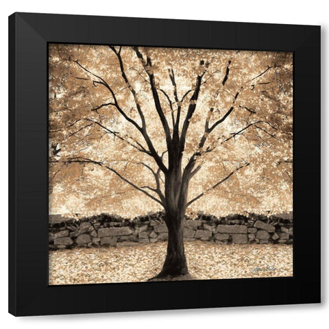 Gold Canopy Tree Black Modern Wood Framed Art Print with Double Matting by Deiter, Lori
