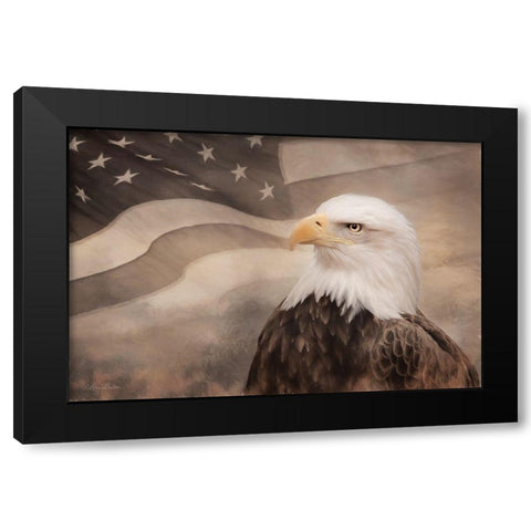 US Symbols Black Modern Wood Framed Art Print by Deiter, Lori