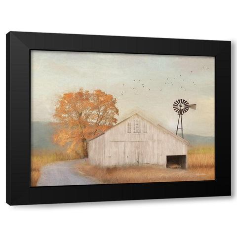 Fall Barn in Muir Black Modern Wood Framed Art Print with Double Matting by Deiter, Lori