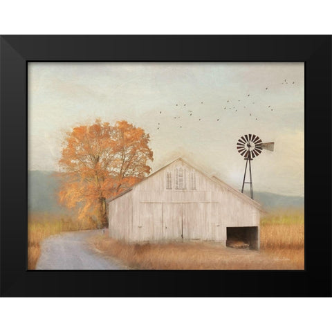 Fall Barn in Muir Black Modern Wood Framed Art Print by Deiter, Lori