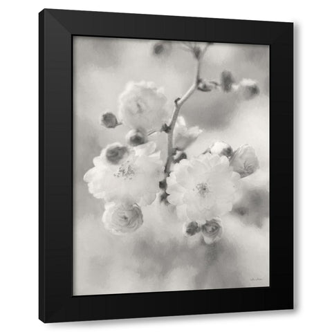 Painted Blossoms I Black Modern Wood Framed Art Print with Double Matting by Deiter, Lori
