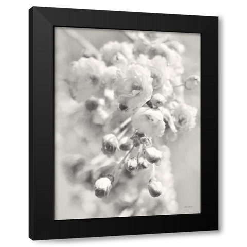 Painted Blossoms II Black Modern Wood Framed Art Print by Deiter, Lori