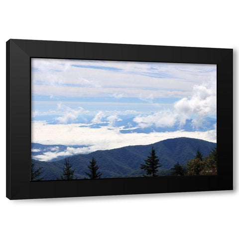 Smoky Mountain High Black Modern Wood Framed Art Print with Double Matting by Deiter, Lori