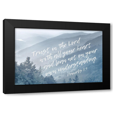 Trust in the Lord Black Modern Wood Framed Art Print with Double Matting by Deiter, Lori