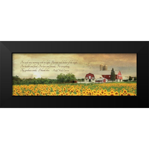 I Thank Thee Black Modern Wood Framed Art Print by Deiter, Lori