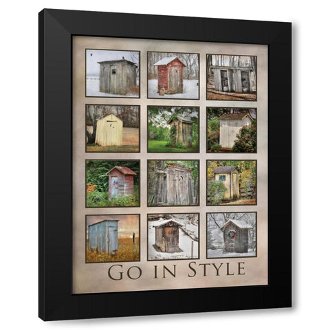 Go in Style Black Modern Wood Framed Art Print by Deiter, Lori