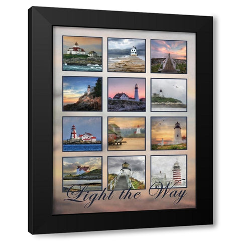 Light the Way Black Modern Wood Framed Art Print with Double Matting by Deiter, Lori