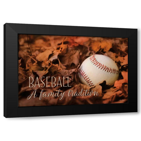 Baseball - A Family Tradition Black Modern Wood Framed Art Print with Double Matting by Deiter, Lori