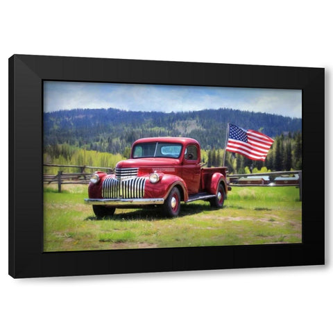 American Made II Black Modern Wood Framed Art Print by Deiter, Lori
