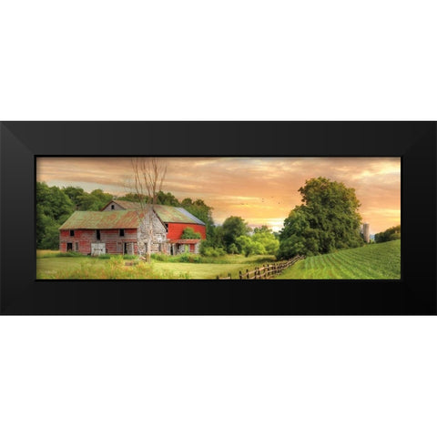 Greener Pastures Black Modern Wood Framed Art Print by Deiter, Lori