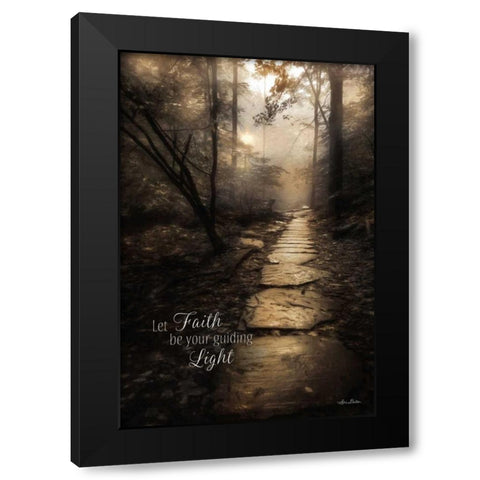Let Faith be Your Guiding Light Black Modern Wood Framed Art Print with Double Matting by Deiter, Lori
