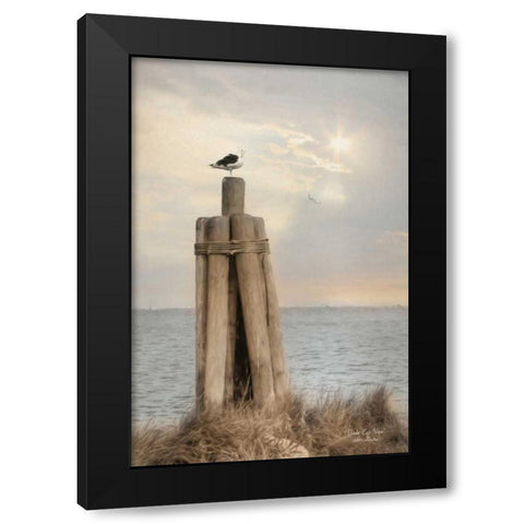 Birds Eye View Black Modern Wood Framed Art Print with Double Matting by Deiter, Lori