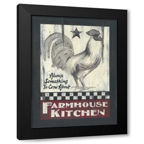 Farmhouse Kitchen Black Modern Wood Framed Art Print by Spivey, Linda