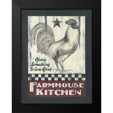 Farmhouse Kitchen Black Modern Wood Framed Art Print by Spivey, Linda