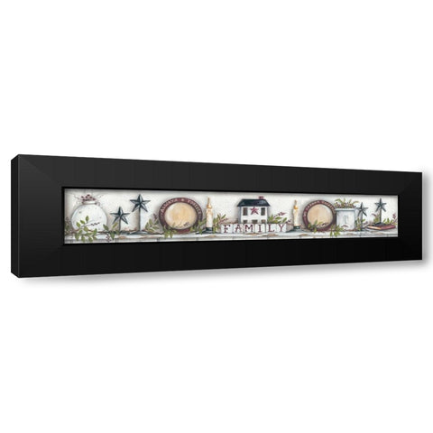 Always and Forever Black Modern Wood Framed Art Print with Double Matting by June, Mary Ann