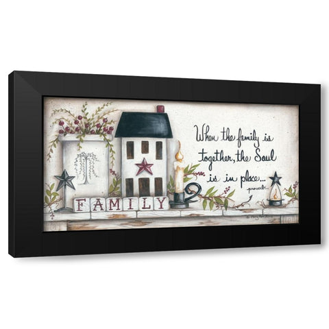 Family… Black Modern Wood Framed Art Print with Double Matting by June, Mary Ann