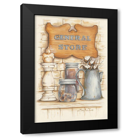 General Store Black Modern Wood Framed Art Print with Double Matting by June, Mary Ann