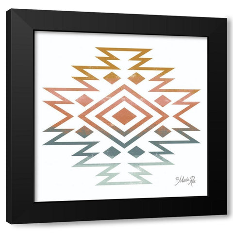 Tranquil Tribal Print 2 Black Modern Wood Framed Art Print by Rae, Marla