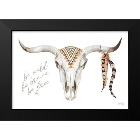 Be Wild II Black Modern Wood Framed Art Print by Rae, Marla