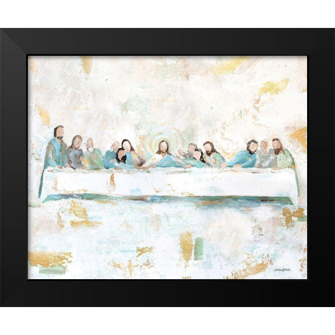 Last Supper Black Modern Wood Framed Art Print by Kissell, Mackenzie