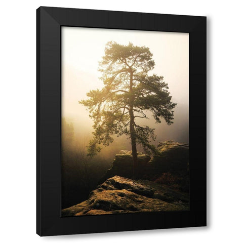 On the Edge of Glory Black Modern Wood Framed Art Print with Double Matting by Podt, Martin