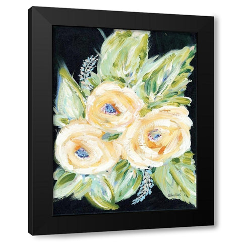 With Love Black Modern Wood Framed Art Print with Double Matting by Ebert, Roey