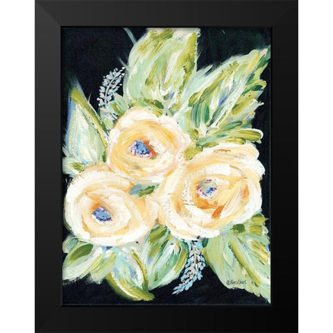 With Love Black Modern Wood Framed Art Print by Ebert, Roey