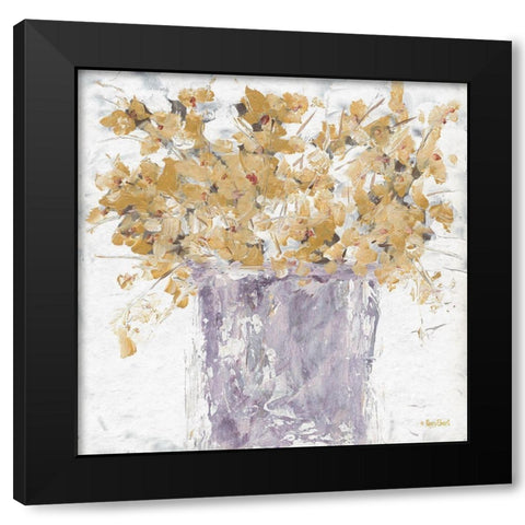 Autumn Golds Black Modern Wood Framed Art Print with Double Matting by Ebert, Roey