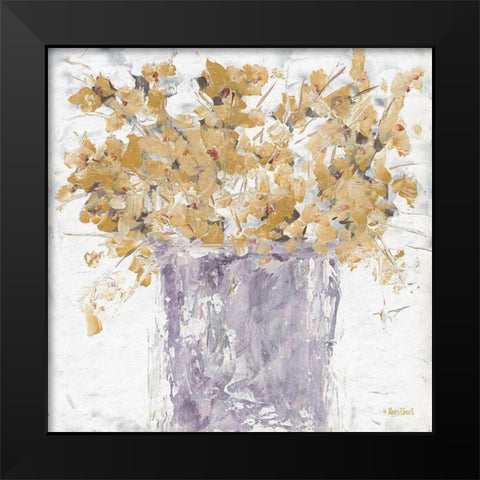 Autumn Golds Black Modern Wood Framed Art Print by Ebert, Roey