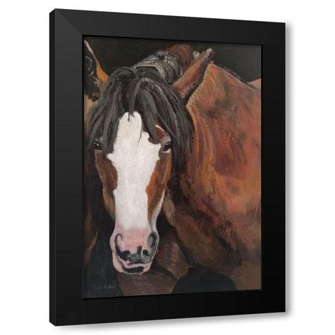 Horse Portrait I Black Modern Wood Framed Art Print by Redman, Suzi