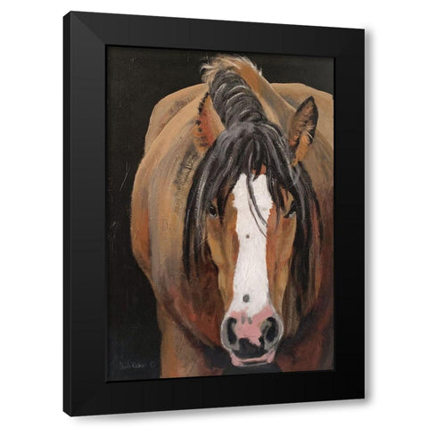 Horse Portrait II Black Modern Wood Framed Art Print by Redman, Suzi