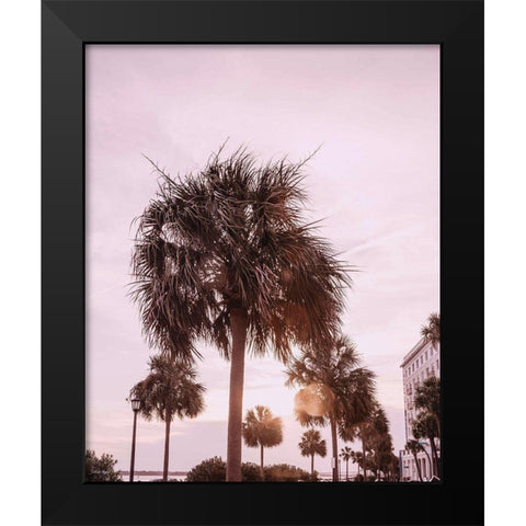 Blush Summer Black Modern Wood Framed Art Print by Rigsby, Jennifer