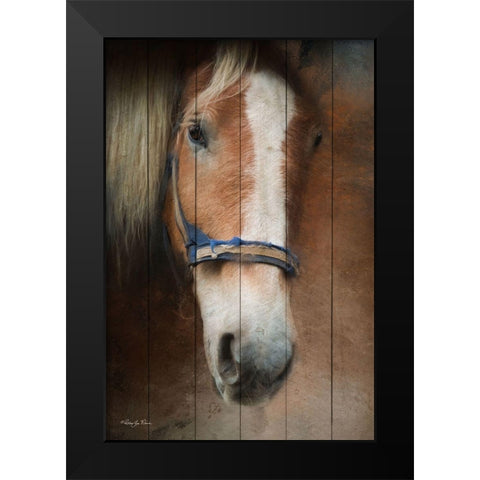 Blaze Black Modern Wood Framed Art Print by Vieira, Robin-Lee