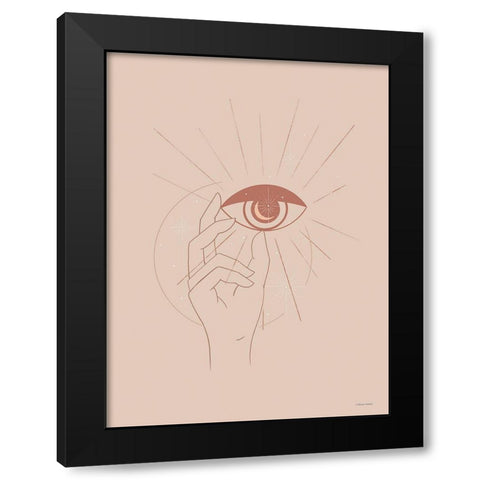 Its All in the Eyes of the Beholder Black Modern Wood Framed Art Print by Nieman, Rachel