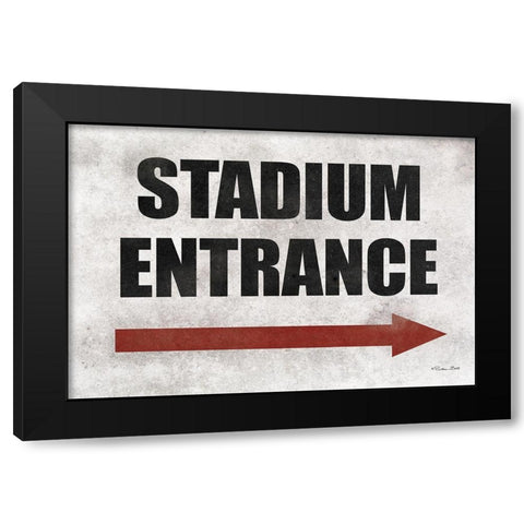 Stadium Entrance Black Modern Wood Framed Art Print by Ball, Susan