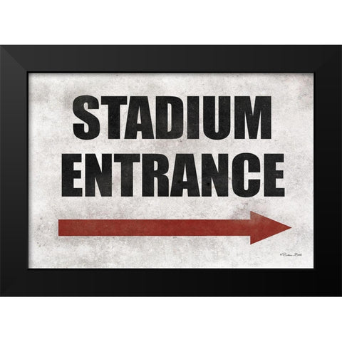 Stadium Entrance Black Modern Wood Framed Art Print by Ball, Susan