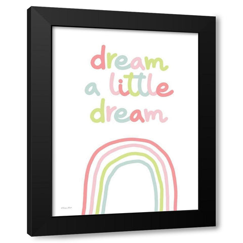 Dream a Little Dream Black Modern Wood Framed Art Print with Double Matting by Ball, Susan