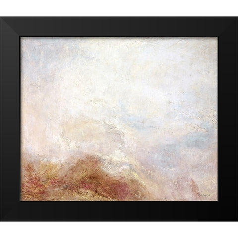 Mountain Clouds Black Modern Wood Framed Art Print by Stellar Design Studio