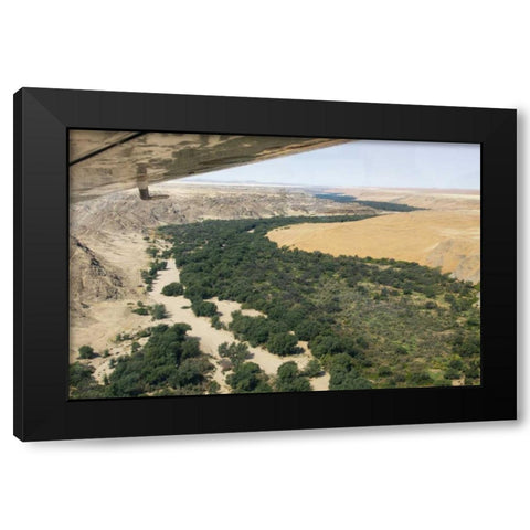 Namibia, Namib Desert The Kuisib Riverbed Black Modern Wood Framed Art Print by Kaveney, Wendy