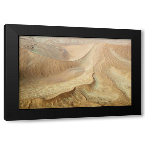 Namibia, Namib-Naukluft Park Sweeping sand dunes Black Modern Wood Framed Art Print by Kaveney, Wendy