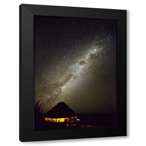 Africa, Namibia Milky Way and night sky Black Modern Wood Framed Art Print by Young, Bill