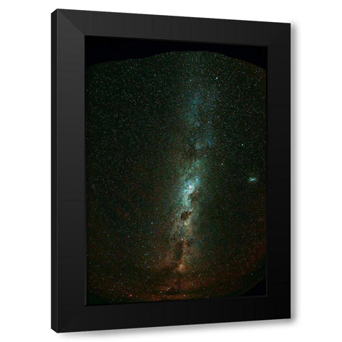 Milky Way seen from Ohau-Mackenzie Country-Canterbury Black Modern Wood Framed Art Print by Wall, David