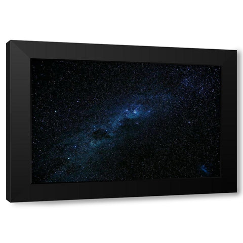 Milky Way seen from Ohau-Mackenzie Country-Canterbury Black Modern Wood Framed Art Print by Wall, David