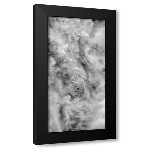 Waterfall Dettifoss in the Vatnajokull National Park-Jokulsargljufur- Iceland Black Modern Wood Framed Art Print by Zwick, Martin