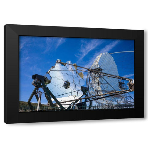 Roque de los Muchachos Observatory-First G-APD Cherenkov Telescope-2011 Black Modern Wood Framed Art Print by Bibikow, Walter